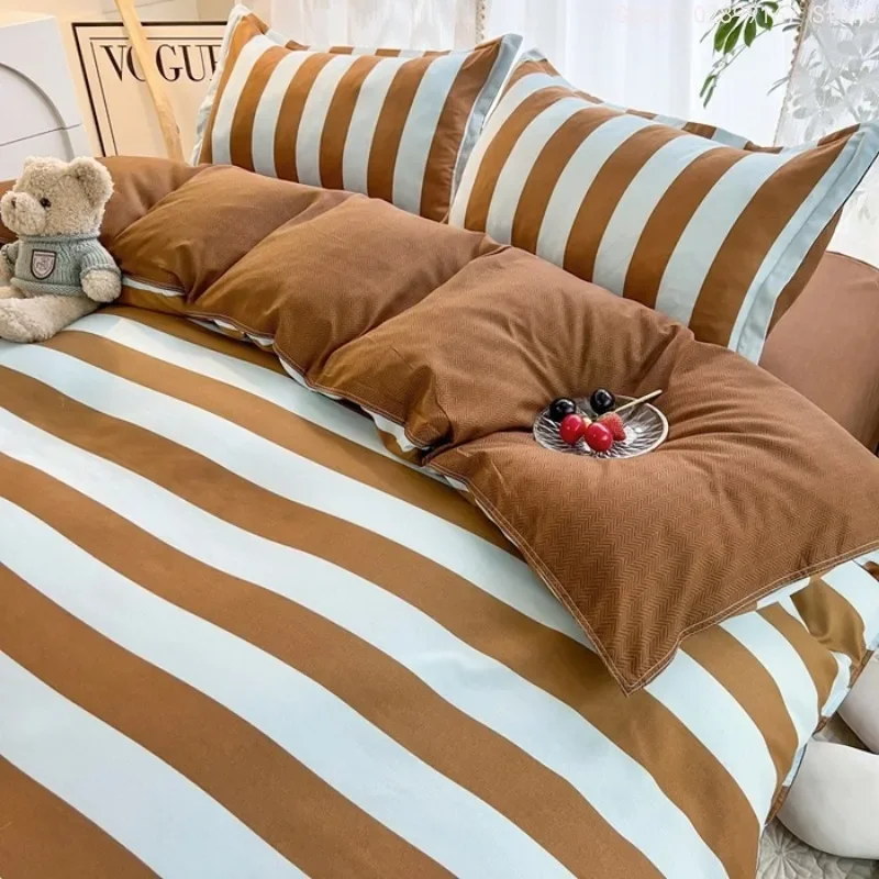 

Modern Comforter Duvet Cover Flat Sheet Pillowcase Bedding Set for Girl Boy Bedroom KIDS Home Textile Soft Bed Linen