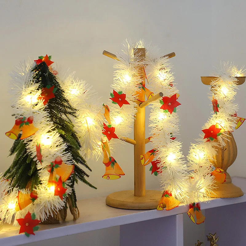 Christmas Green Wreath Light String 4