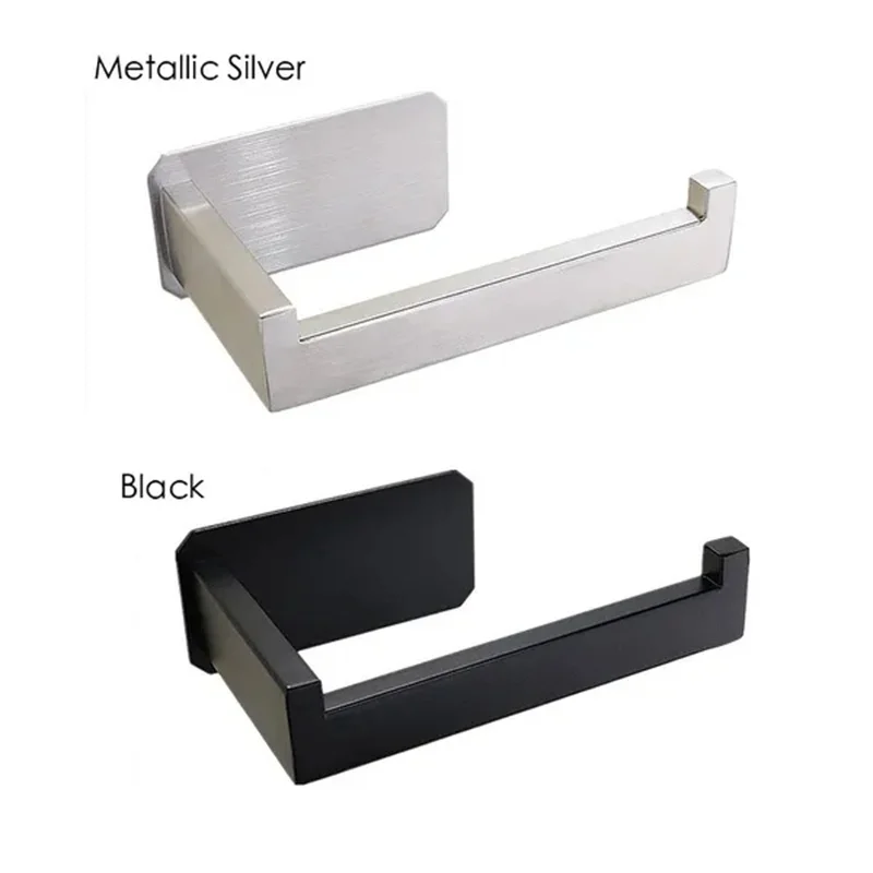 304 Stainless Steel Chrome Finished Toilet Roll Paper Holder Wall Mounted Quadrate Mirror Polished Bathroom Accessories