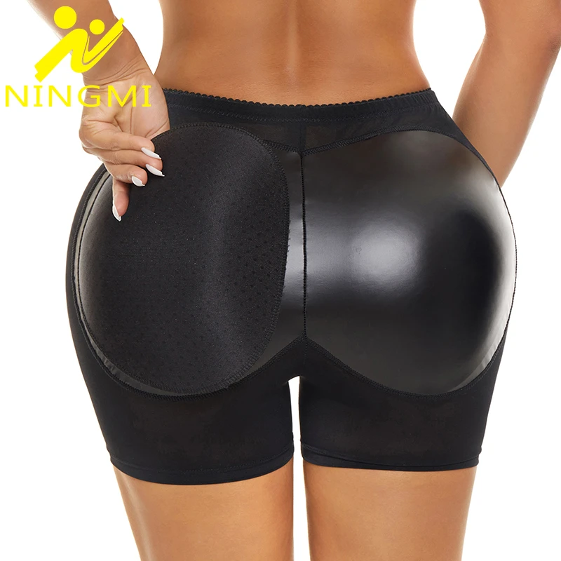 NINGMI Women Body Shaper Butt Lifter Panties Plus Size Hip Enhancer Underwear Body Shapewear Seamless Hip Pad Booty spanx bodysuit