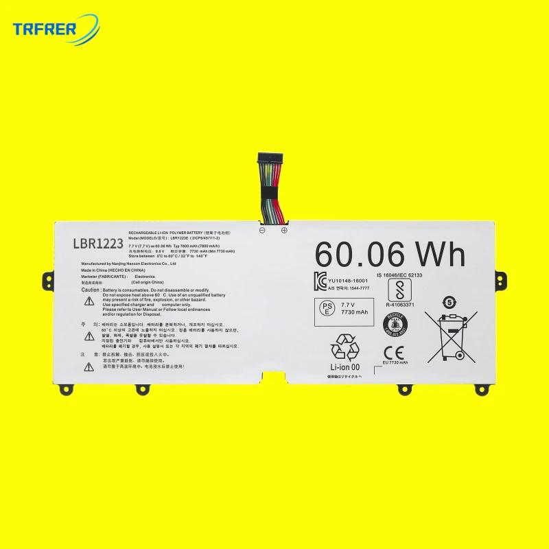 

Аккумулятор LBR1223E для ноутбука LG gram 13Z970 14Z970A 15Z970 15ZD975