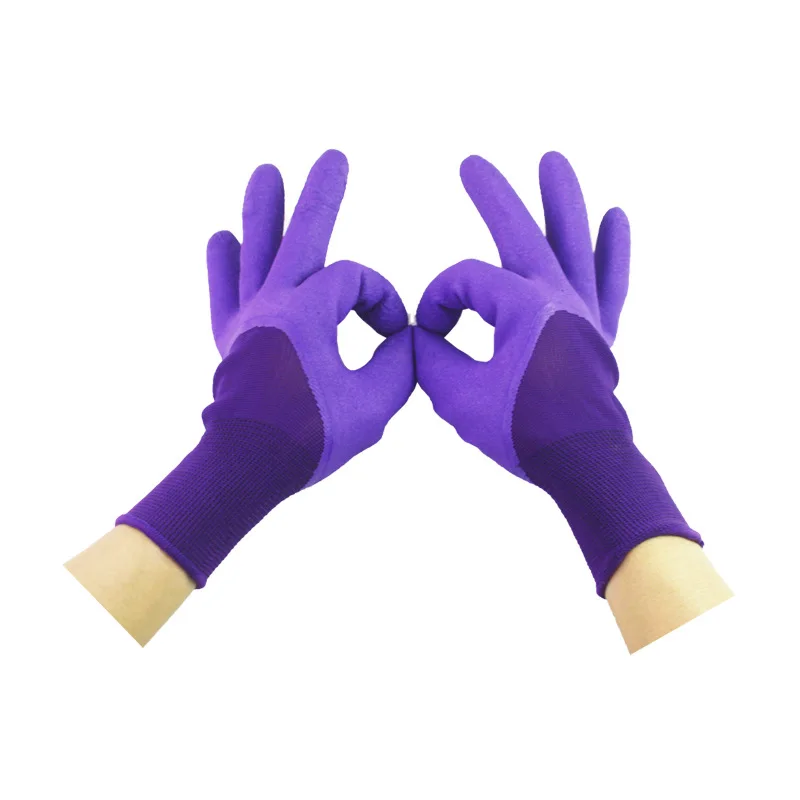 1 Pair/2 Pairs Garden Gloves For Women And Men Breathable For Outdoor Gardening Working Fishing Weeding Digging rubber gloves 5