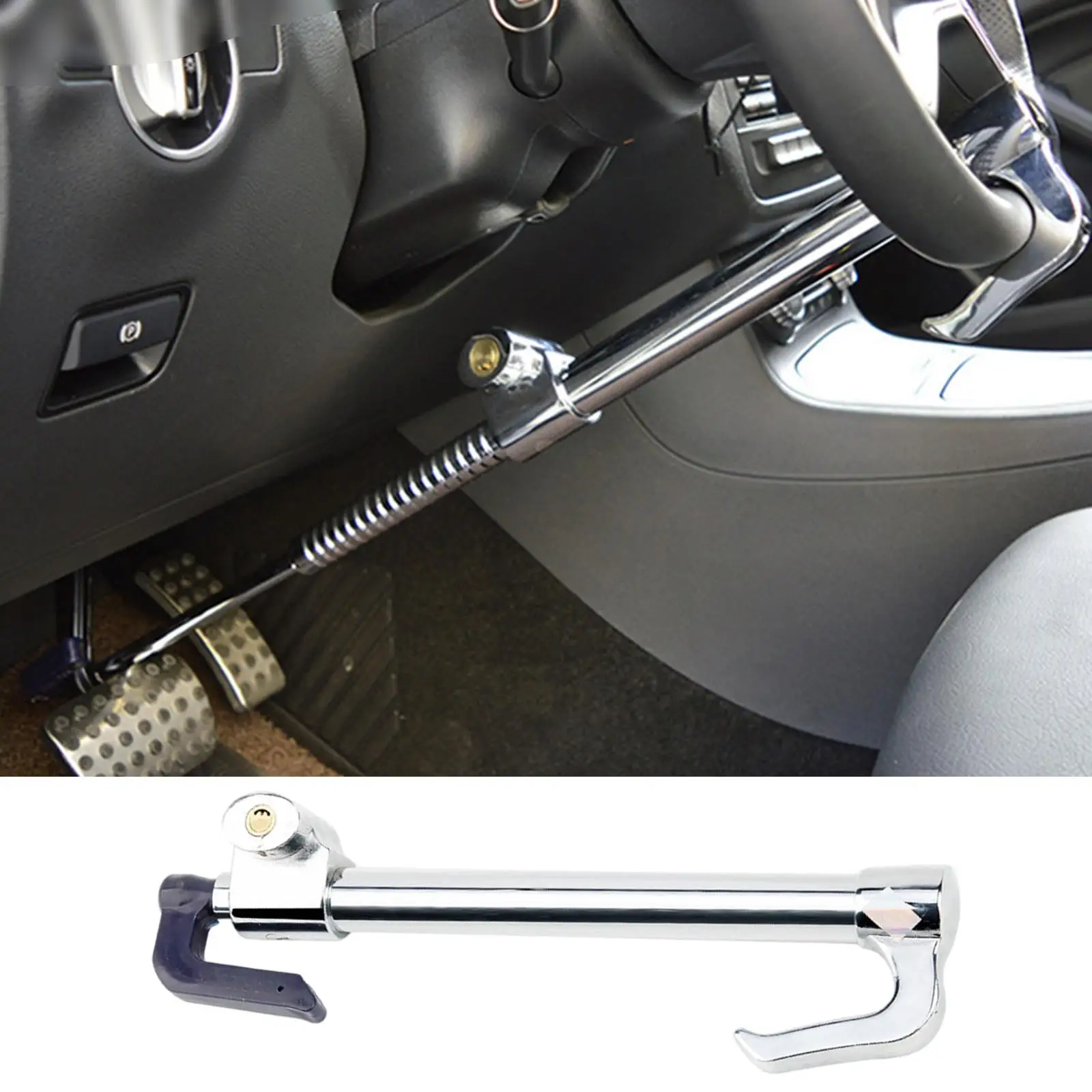 Steering Wheel Lock Anti Theft Extendable Retractable for Truck Car