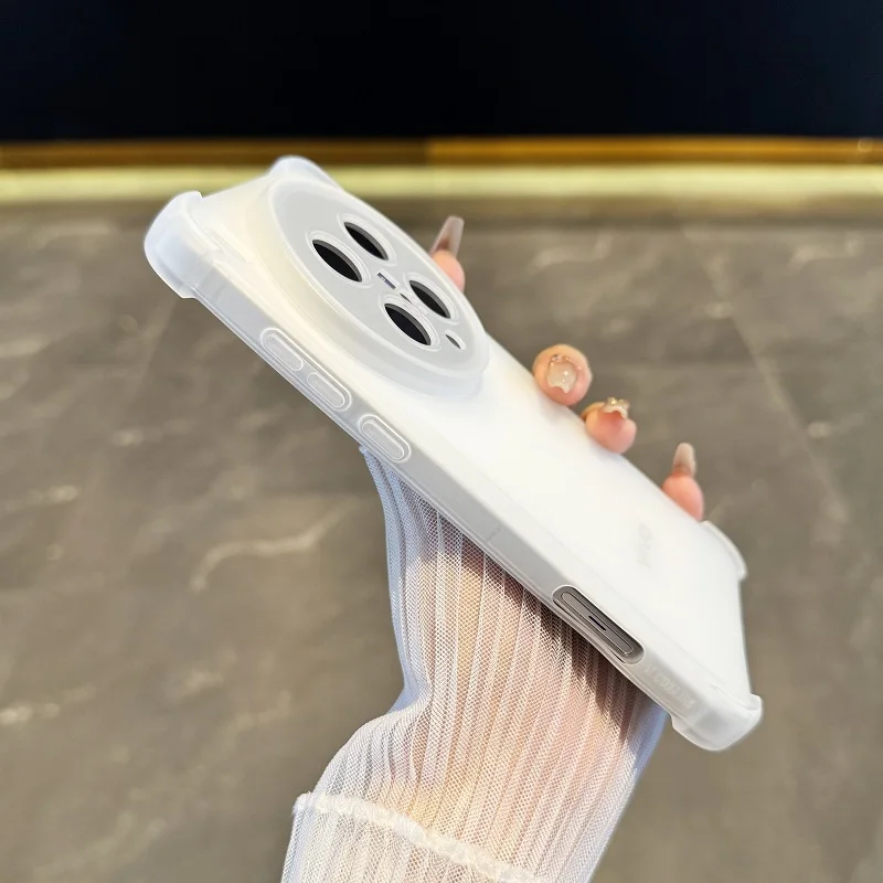 Enhanced Shockproof Silicone Matte Case with Clear TPU Protection