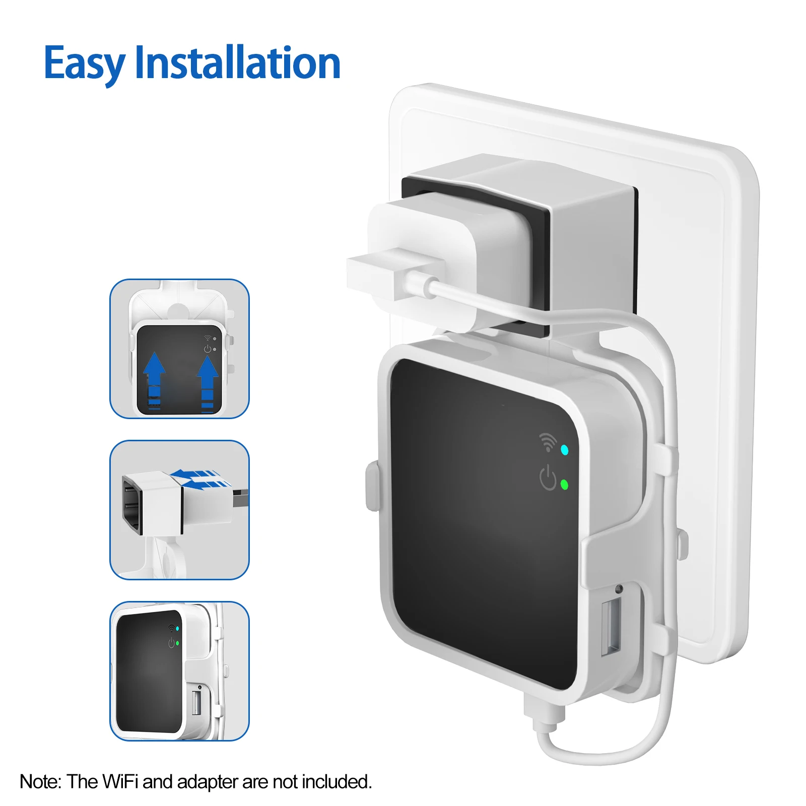 Outlet Wall Mount for Blink Sync Module 2 Mount Bracket Holder for Blink Outdoor Camera Wires projector bracket dome camera bracket Home Security Camera 1PCS