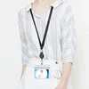1pc Transparent Staff ID Work Card Cover with Lanyard Exhibition Name Badge Holder Neck Strap Pass Access Bus Card Sleeve Case 6