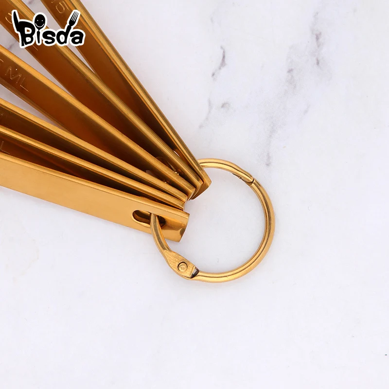 Kitchen Stainless Steel Measuring Spoons Teaspoon Coffee Sugar Scoop Cake Baking Flour Measuring Cups Kitchen Cooking Tools 6PCS
