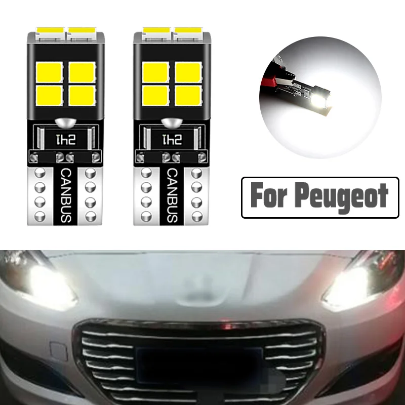 2X Ha Condotto La Luce Di Liquidazione W5W T10 Per Peugeot 1007 107 206 207 306 307 Cc Sw 4007 4008 407 508 607 807 Bipper Tepee Expert Partner
