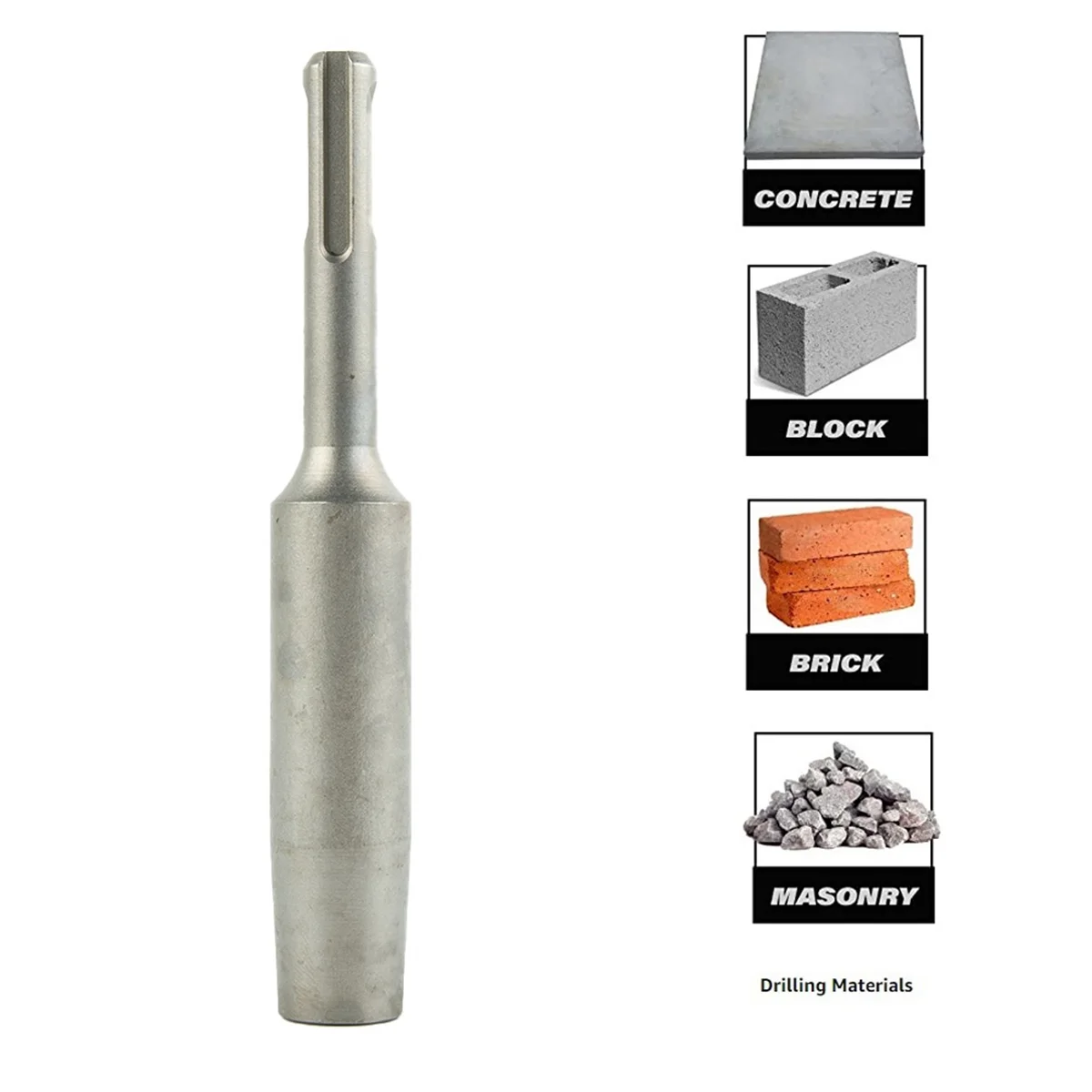 1Pc SDS Plus Ground Rod Driver 12mm Earth Stake Hammer Drill Grounding Rod Metal Ground Rod Driver Power Tool 3