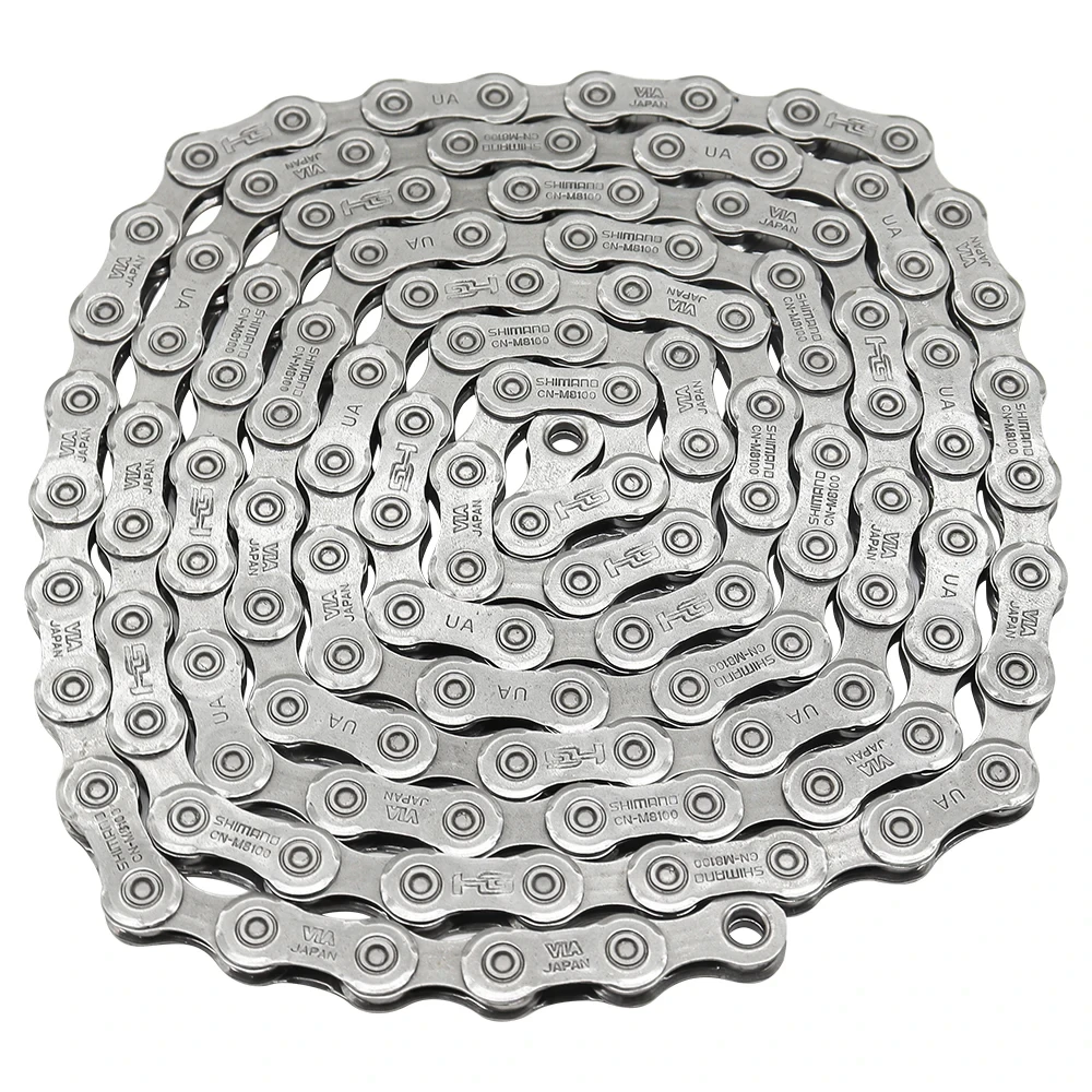 Bicycle Chain Shimano Deore XT 12 Speed CN-M8100 MTB E-Bike 12s 126L HG SIL-TEC QUICK-LINK