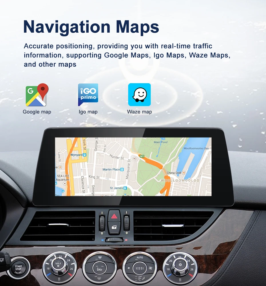 Qualcomm Snapdragon 665 6125 Andorid14 Wireless Carplay Auto Screen For BMW Z4 E
