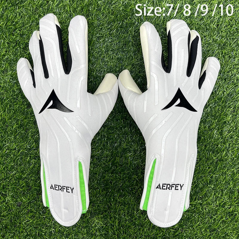AERFEY Football Soccer Goalkeeper Gloves Thickened latex 4 mm Adults Teenager Goalkeeper Soccer Goalie Gloves