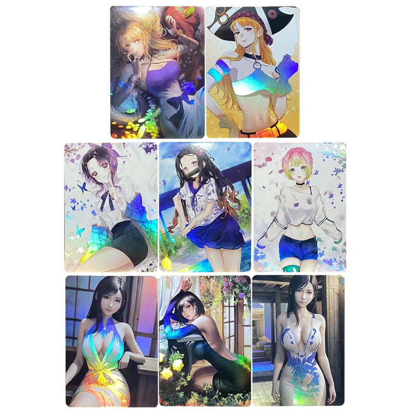 

Diy самостоятельное изготовление история богини Tifa Lockhart Kamado Nezuko Nami Kawaii коллекция открыток цвет флэш рукоделие фотография подарок игрушка