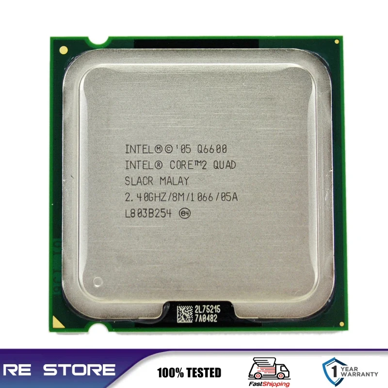 معالج Intel core رباعي q6600 جيجاهرتز ، lga AliExpress