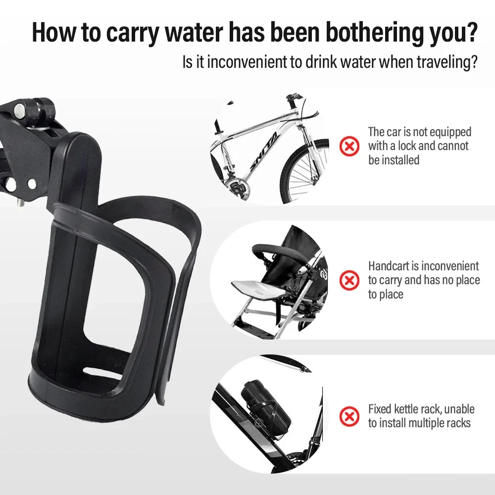 360 Rotatable Cup Holder Bicycle Bottle Cages MTB Water Bottle Holder
