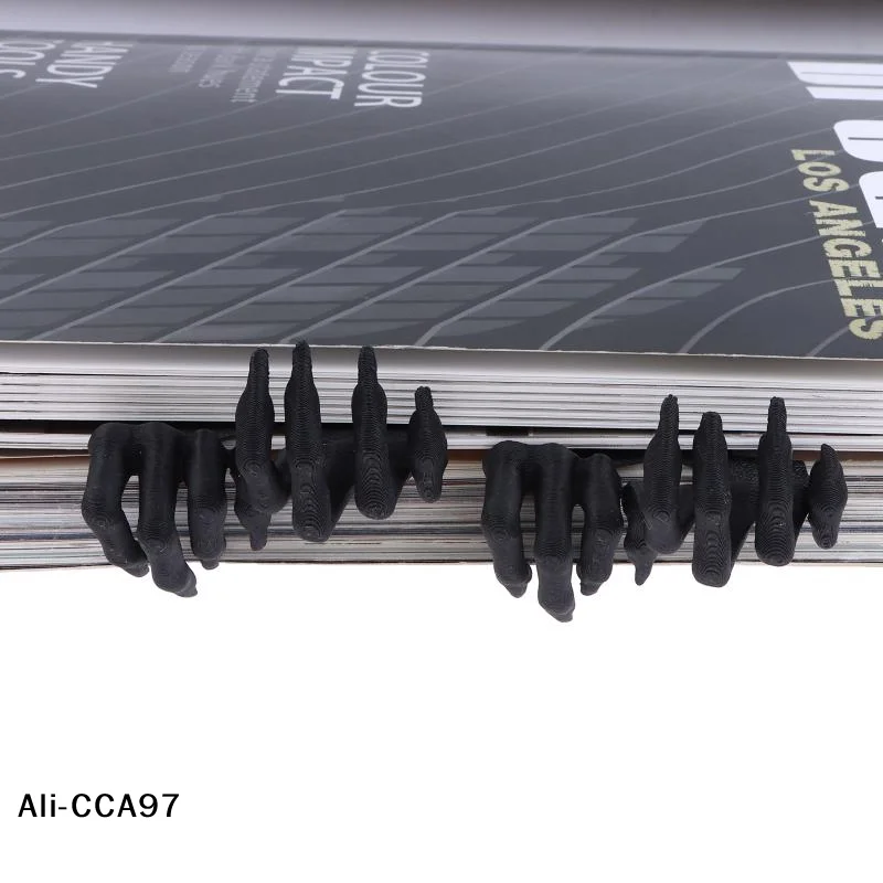 【A】2개의 창의적인 북마크, 독특하고 개인화된 3D 프린팅 페이지 마크, 공포 분위기 디자인, 내구성 있는 소재