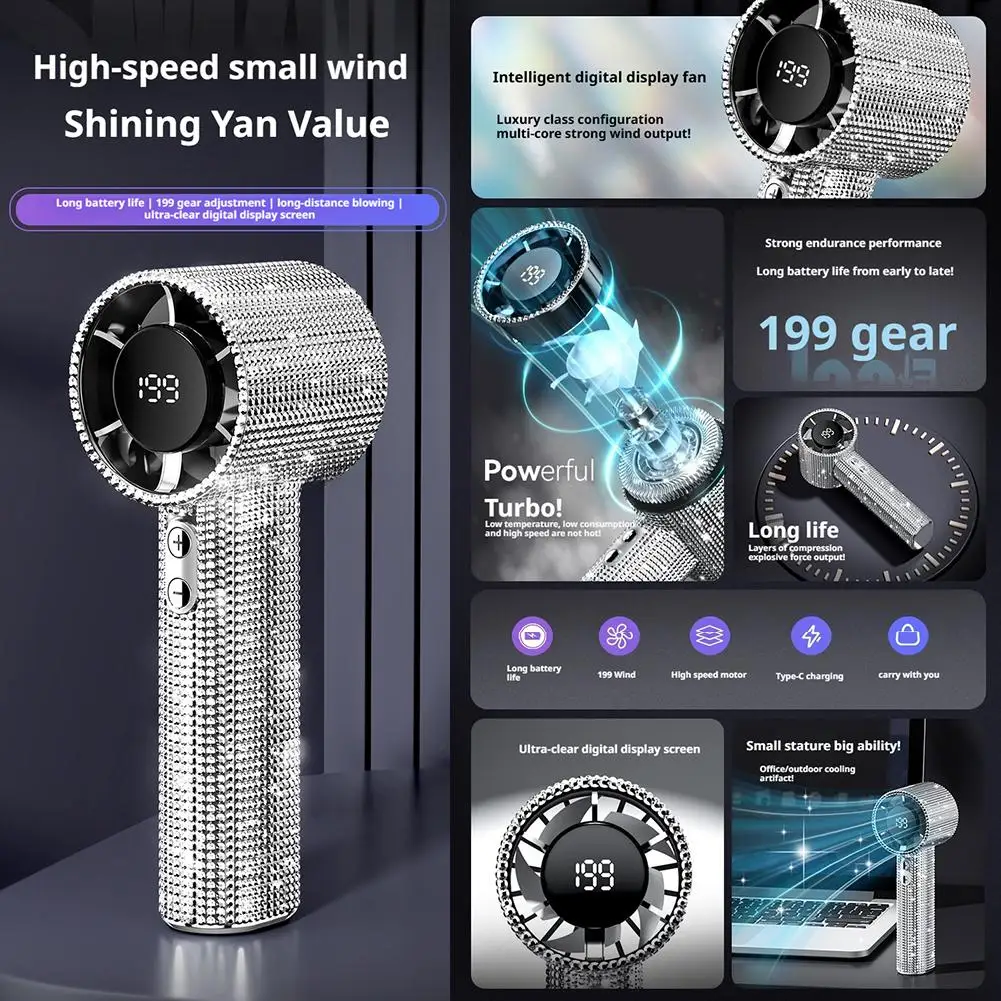 Diamond handheld Fan.