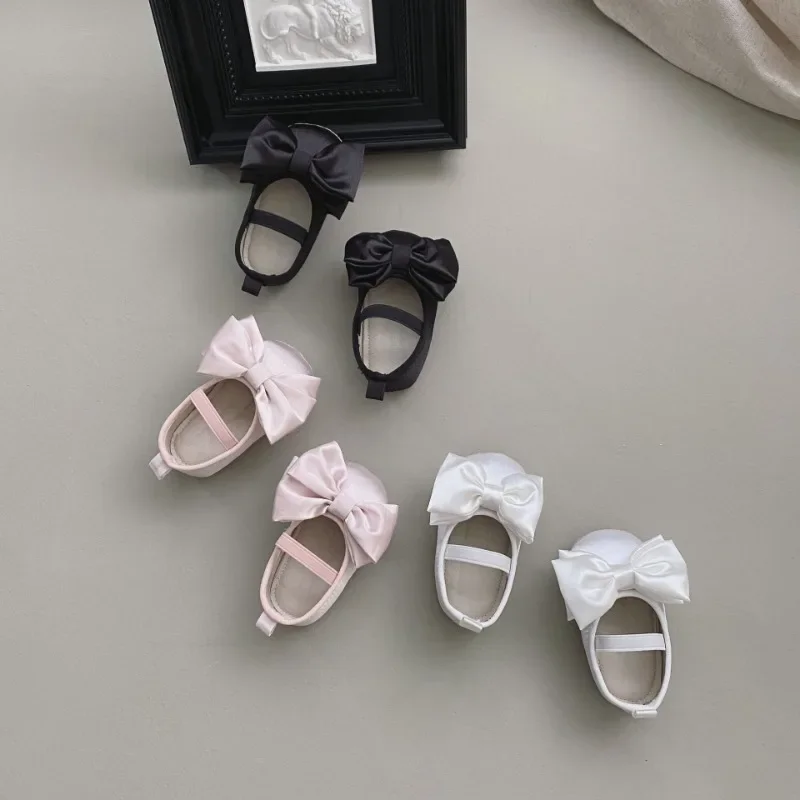 Baby Girls One Piece Shoes Bow Spring Autumn Antiskid Soft Sole Outdoor baby shoes