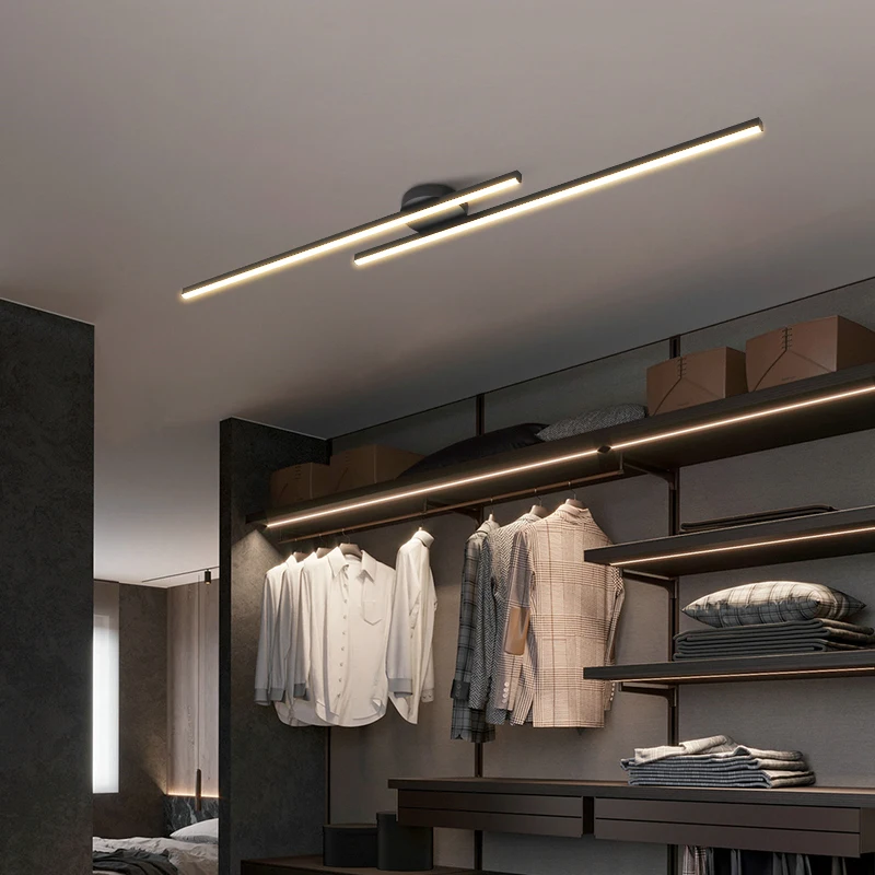 LED Chandelier Minimalist Led Strip Chandeliers Aisle Corridor Balcony Ceiling Lamps Simple Modern Creative Entrance Cloakroom Lighting Light
