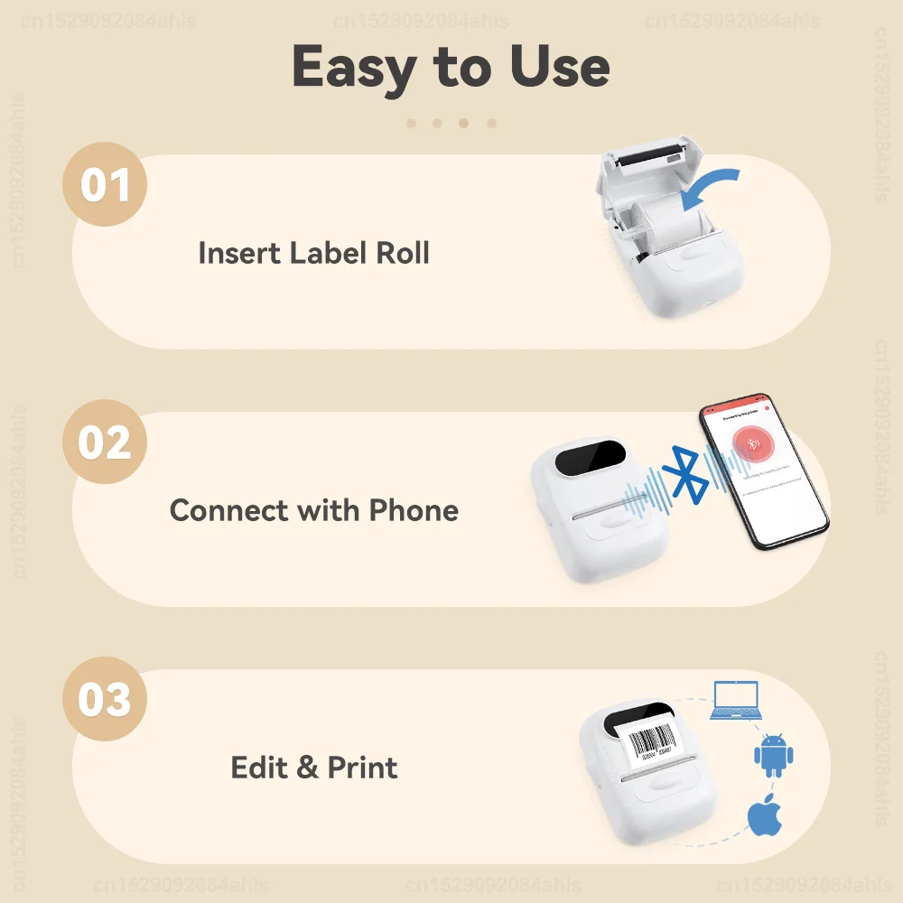 de Etiquetas, Portátil, Sem Fio, Bluetooth, Etiqueta