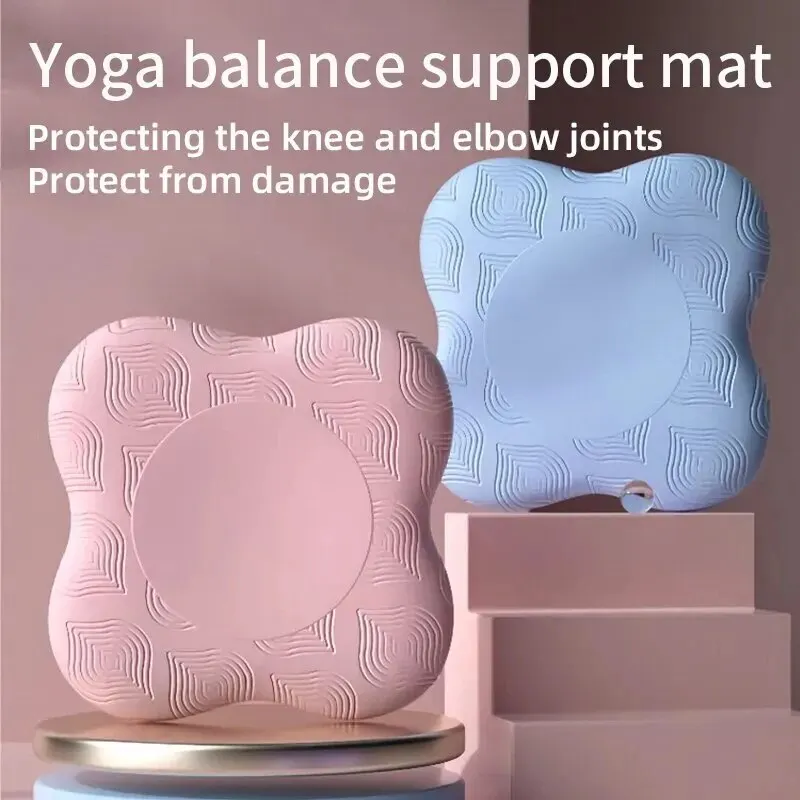 Yoga Knee Pad Yoga Mat Sports Floor Mats TPE Thickened Anti Slip Yoga Kneeling Pad Knee Pad Soft Flat Support Slow Rebound Non-slip