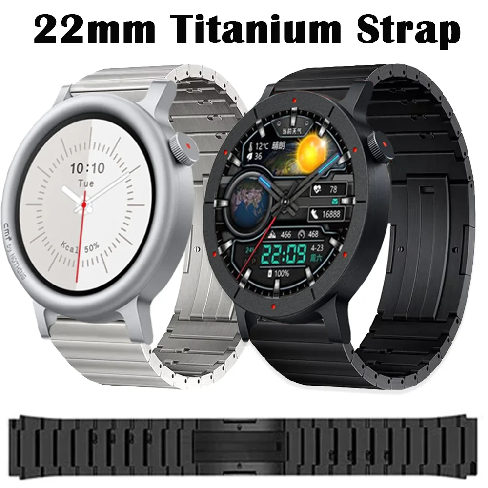 Premium 22mm Titanium Quick Release Watch Strap - Stylish and Durable Bracelet Wristband Accessory