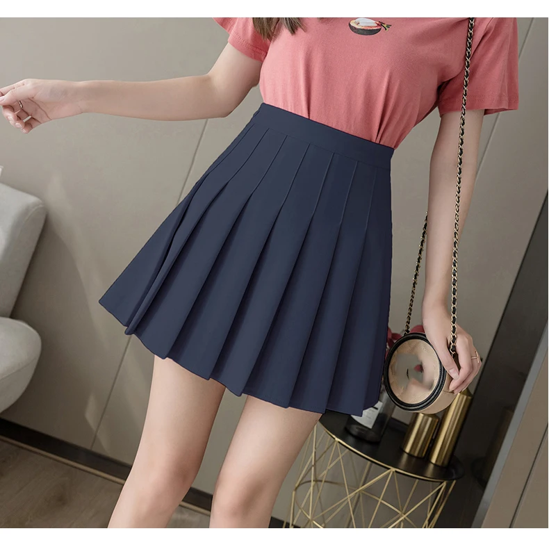 Pleated Skirt Japanese School Uniform Women Clothing Summer Short Skirts High Waist Female Mini Skirts Preppy Style Faldas Mujer skirts for women