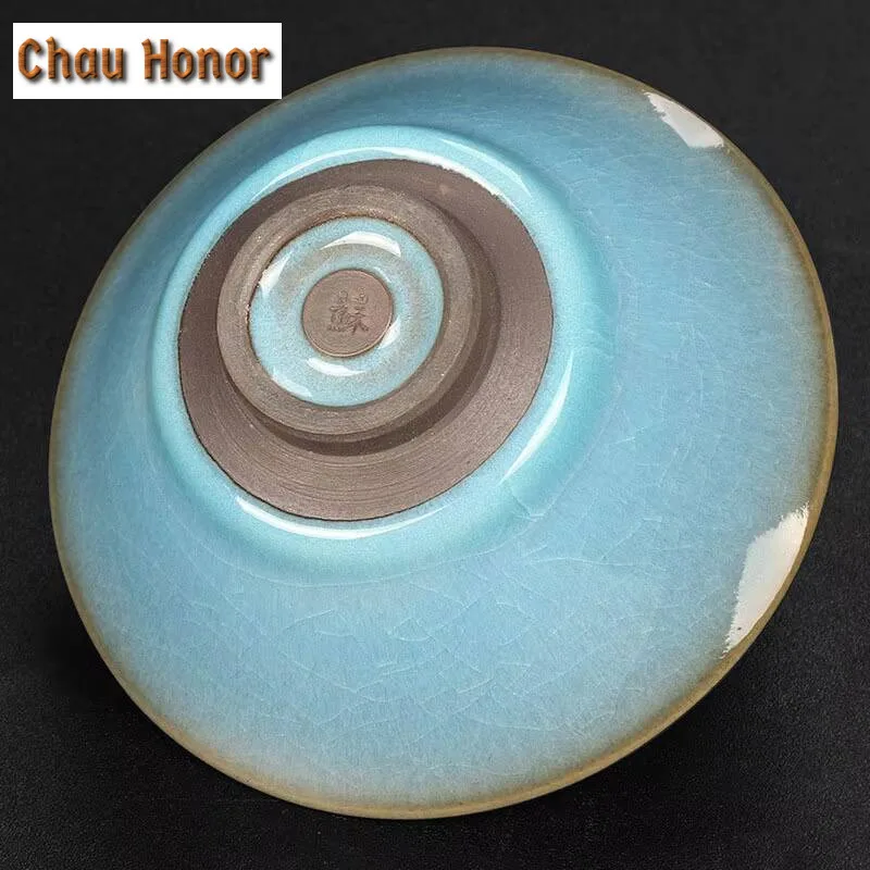 78ml High-end Kiln Change Ice Cracked Glaze Ceramics Hat Cup Famous Handmade Home Kung Fu Tea Set Personal Teacup Gift Packaging