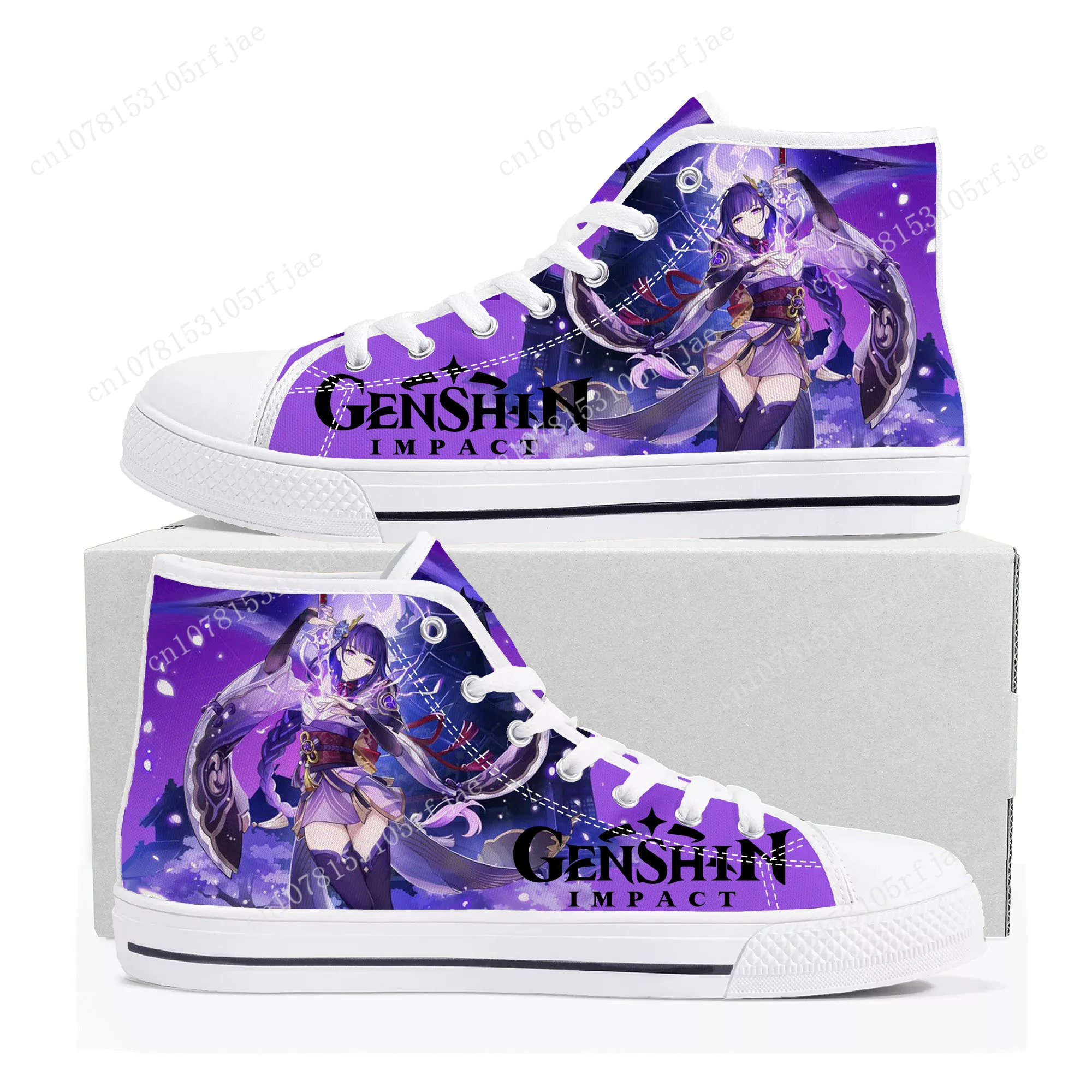 

Anime Cartoon Game Genshin Impact High Top Sneakers Mens Womens Teenager High Quality Canvas Shoes Casual Tailor Made Sneaker