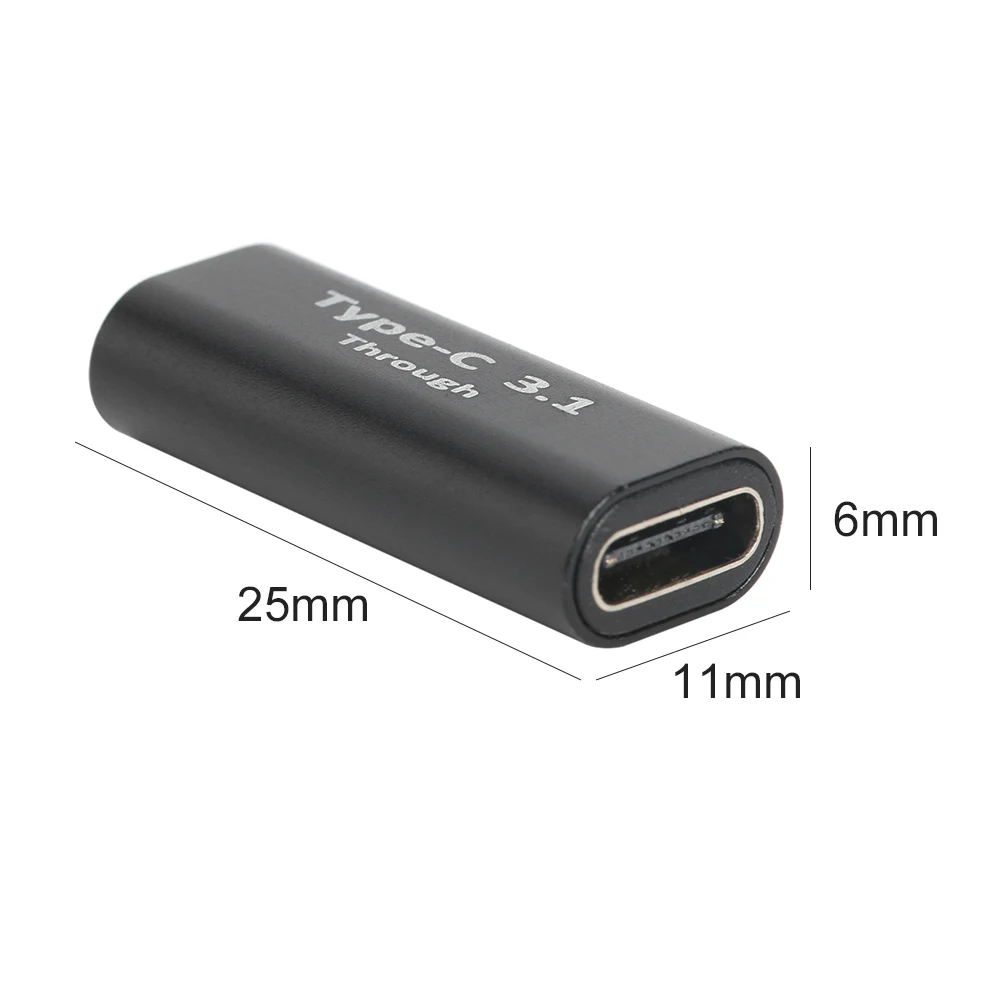 Dual Right Angle USB C Adapter Pack - Type-C Male to Female Angled Extension