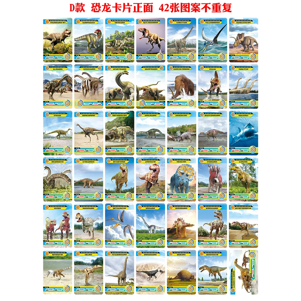 Card Games Playing Cards Game Dinosaur Collection Cards Animal Cards Learning Toys Family Children Gift