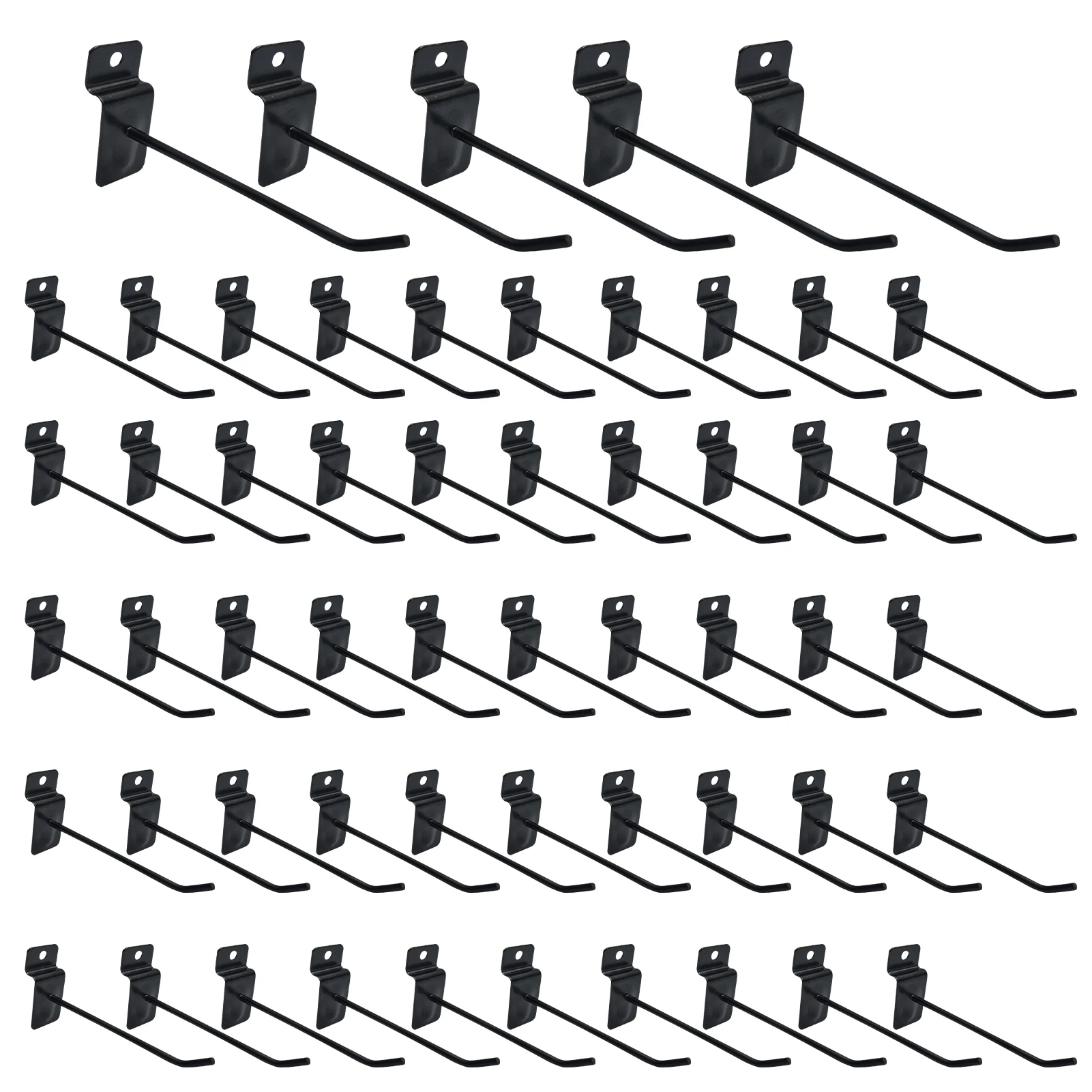 

55pcs Slatwall Hook Hanging Store Peg Multi Purpose Pegboard Holder Hanger Metal Durable Retail Display Garage Shop Shelving