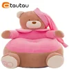 OTAUTAU Children's Sofa with Filling Kids Small Cute Cartoon Chair Floor Corner Seat Pouf Futon Soft Velvet SF132 1