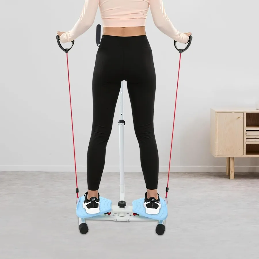 Waist Twister Machine Exercise, Ab Twister Board with Adjustable Handrail and 3 Torsion Levels, 300LBS Capacity, for Core Toning