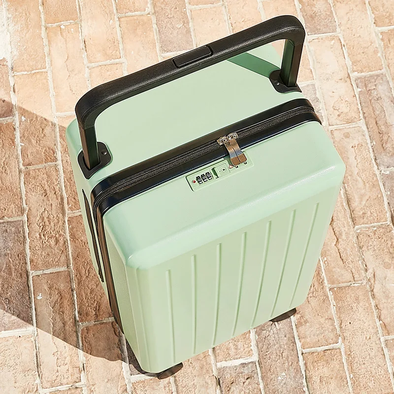 PLUENLI Good-looking Wide Draw-Bar Luggage Women's Password Suitcase Trolley Case Men's Suitcase Universal Wheel High-End Box