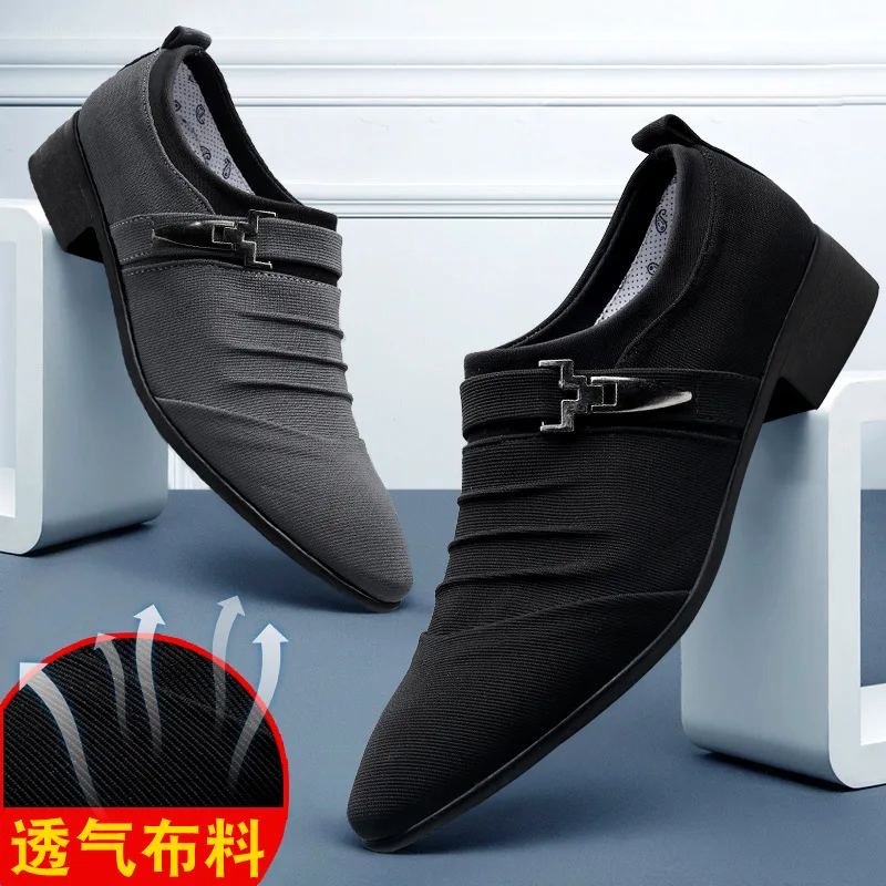 

2022 Men Shoes Spring New Fashion All-Match Canvas Shoes Male Large Size Breathable Footwear Casual Business Shoe