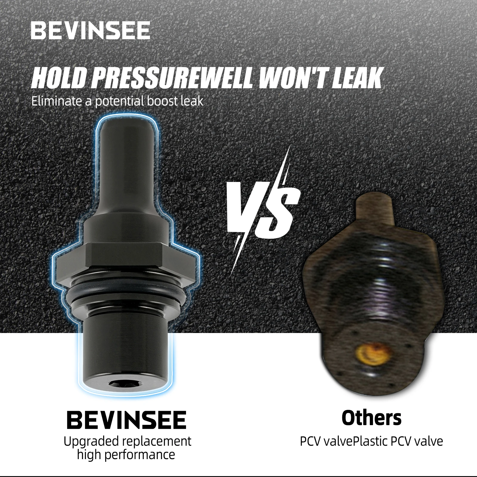 BEVINSEE Aluminum PCV Valve for BMW