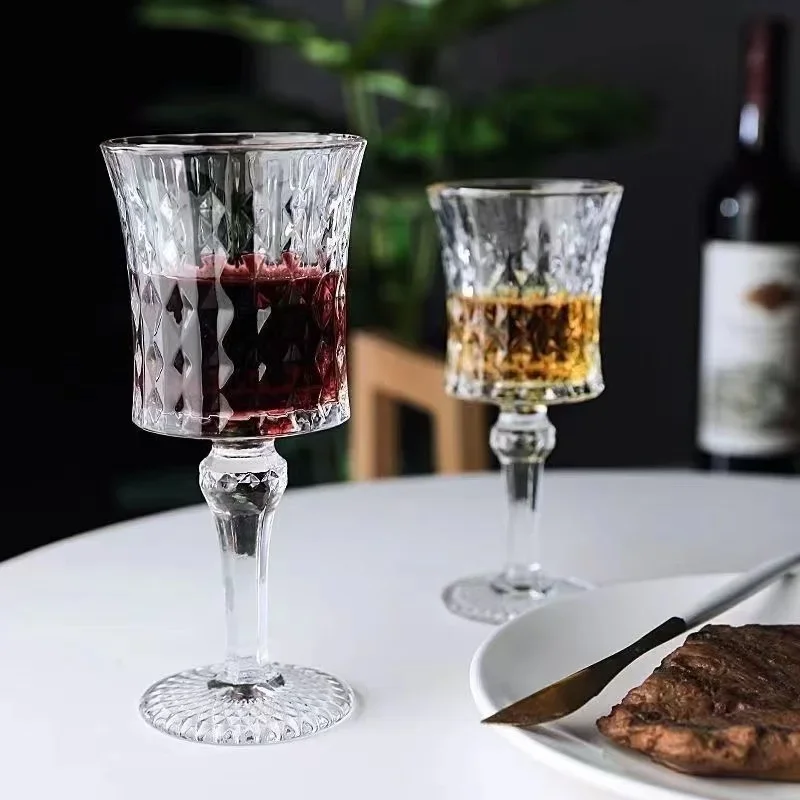 1pcs 2pcs 4pcs 6pcs Lead Free Crystal Glass Champagne Cocktail Cup Wine Goblet For Party Bar Luxury Decorations Decanter Set whiskey glass glass drinkware