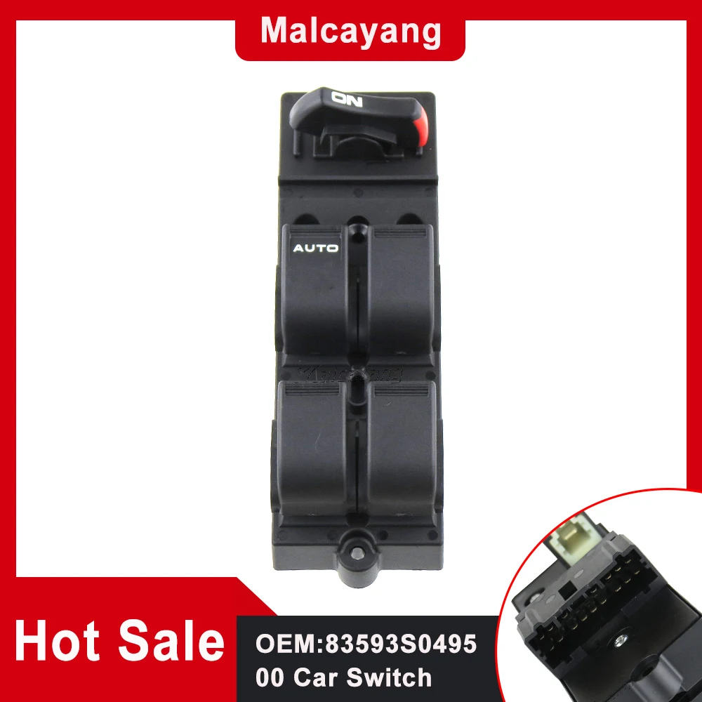 83593S049500 Auto Parts Master Power Window Control Switch For Honda