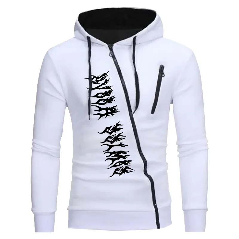 Mens Tracksuit Zipper Hoodies+Sweatpants 2-Piece Set Autumn Winter Male Daily Casual Sports Jackets Jogging Suit Tops Or Pants 6
