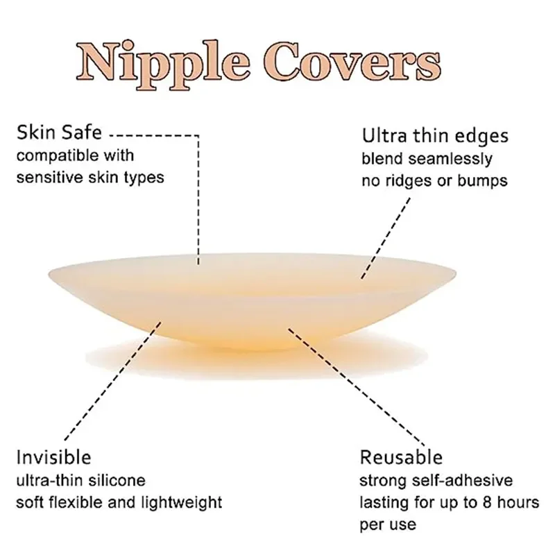Reusable Silicone Nipple Cover for Women Breast Stickers