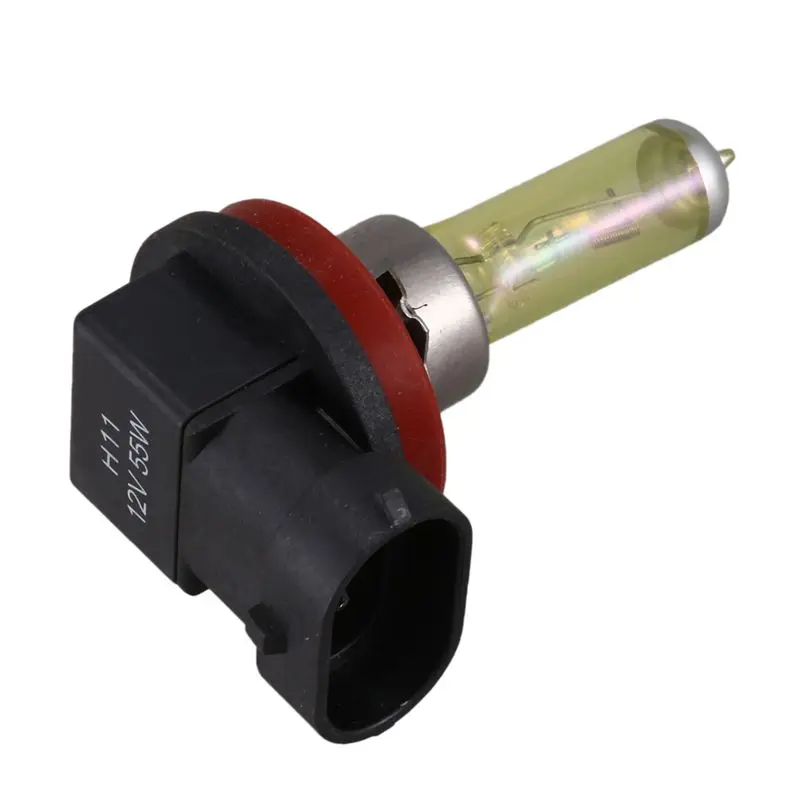 AT-8개 DC 12V 55W H11 3000K 슈퍼 옐로우 자동차 안개등 전구 램프