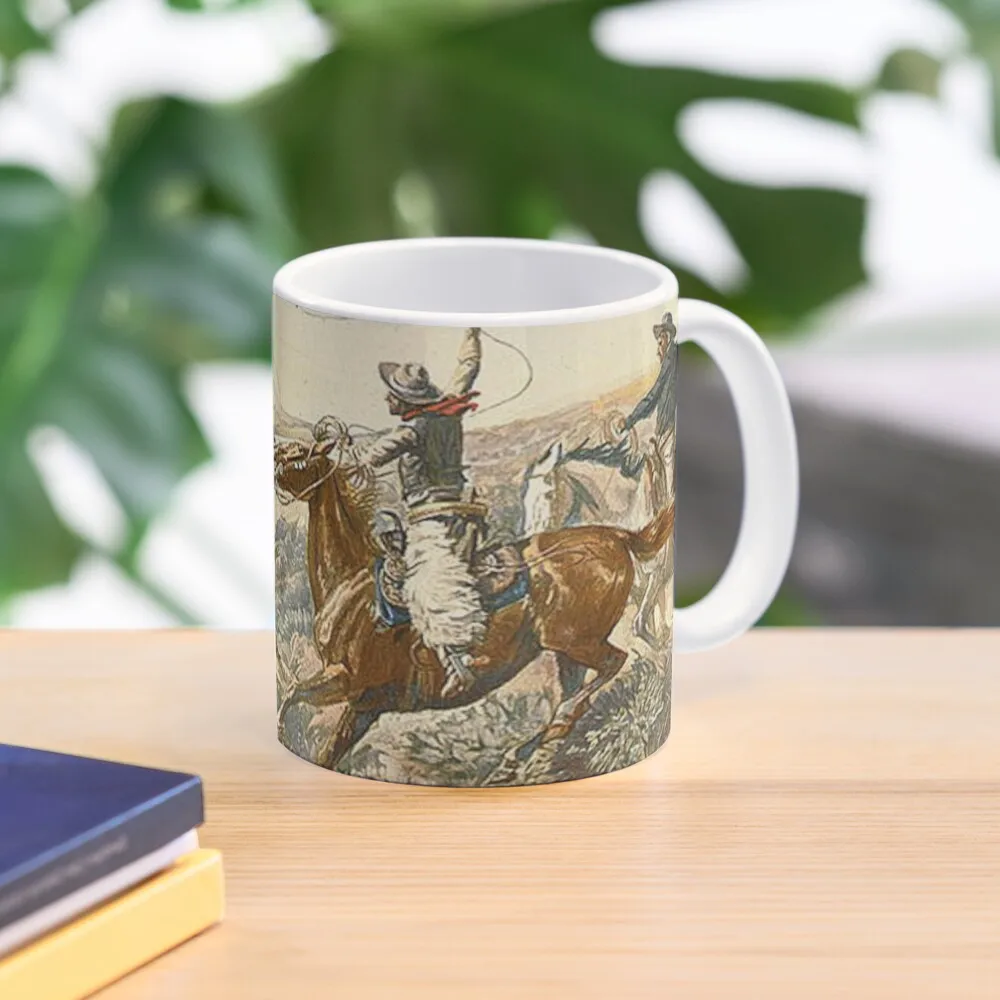 

Cattle Drive Coffee Mug Pottery Cups Customs Mug
