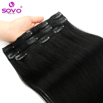 60 Grams Clip in Hair Extensions Human Hair 3Pcs Human Hair Clip in Extensions for Women 14 to 20 Inch  For Salon Supply