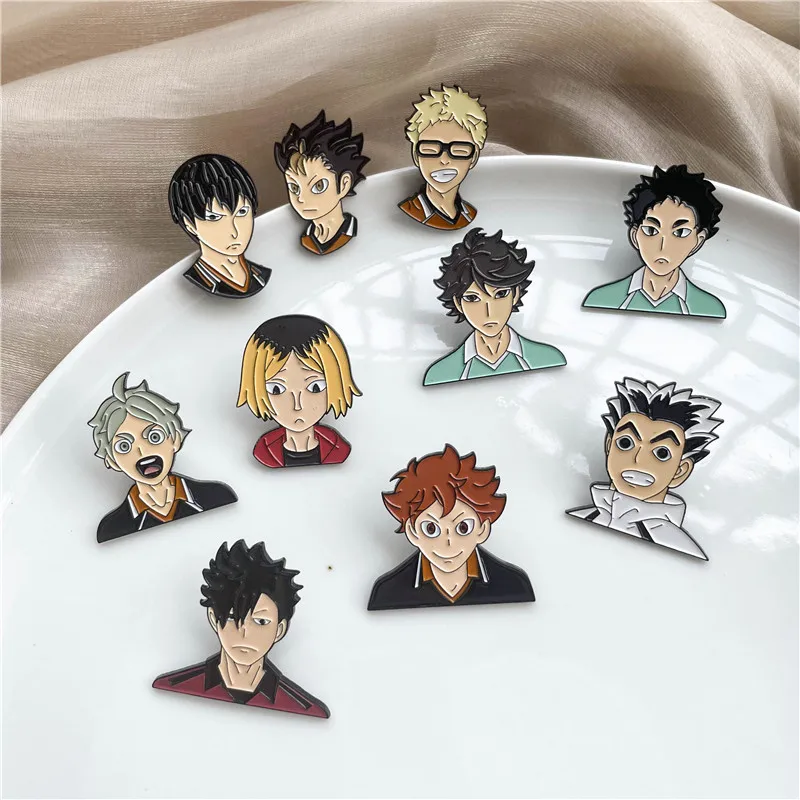 Anime Haikyuu Personagem Pino Tobio Kageyama Voleibol Meninos Esmalte Pinos  Para Mochila Roupas Lembrança Lapela Distintivo Jóias Presente - Broches -  AliExpress