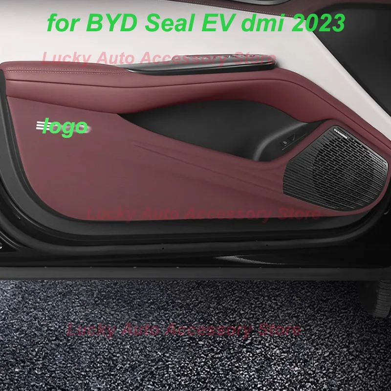 

Car Door Anti-kick Mats for BYD Seal DMI EV 2023 B Pillar Co-pilot Glove Box Pad Protective Cover Stickers Interior Accessories