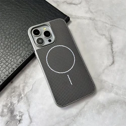 Carbon Fiber Textured Magnetic Phone Case with MagSafe Compatibility - iPhone 12 Pro (GRAY)