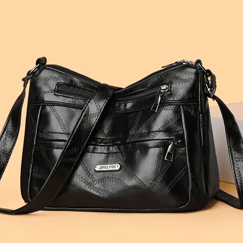2 Main Pockets Purses and Handbags Pu Leather Crossbody Bags for Women Mom Designer Shoulder Messenger Bag Sac A Main New