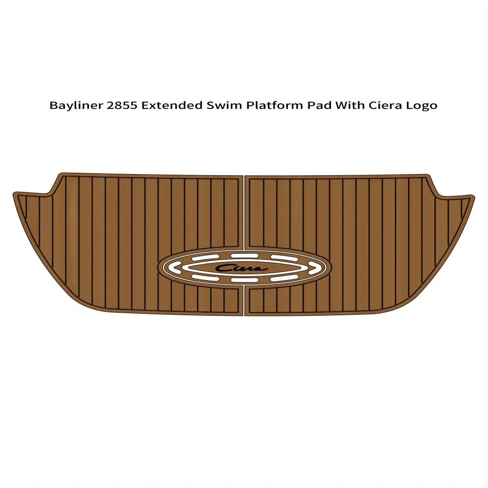 2000 Bayliner 2855 Extended Swim Platform Pad Boat EVA Foam Teak Deck Floor Mat SeaDek MarineMat Gatorstep Style Self Adhesive