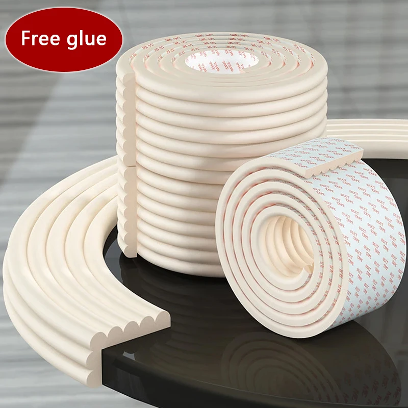 Silicone Table Corner Protector Table Corner Protector Table Edge Protector Furniture Anti Collision Strip 2M Thicken Baby Safety Protection Table Edge Corner